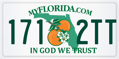 FL license plate 1712TT