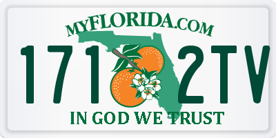 FL license plate 1712TV