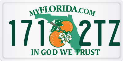 FL license plate 1712TZ