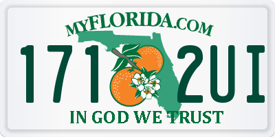 FL license plate 1712UI