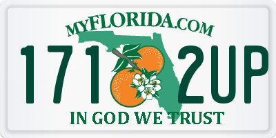 FL license plate 1712UP