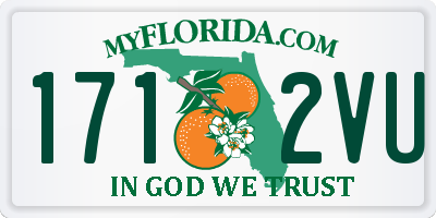 FL license plate 1712VU