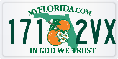 FL license plate 1712VX