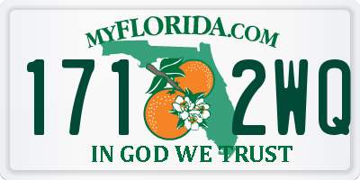 FL license plate 1712WQ