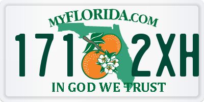 FL license plate 1712XH