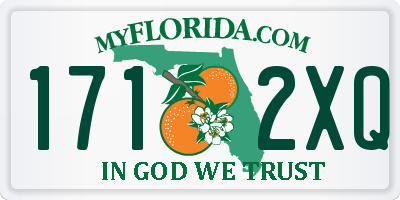 FL license plate 1712XQ