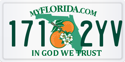FL license plate 1712YV