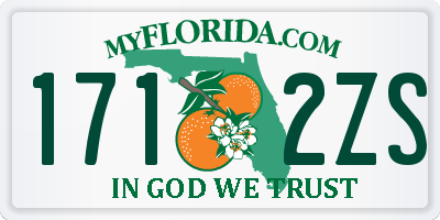 FL license plate 1712ZS