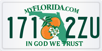 FL license plate 1712ZU
