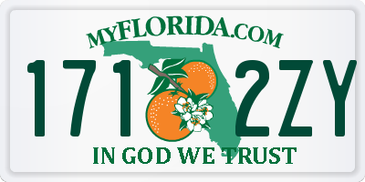FL license plate 1712ZY