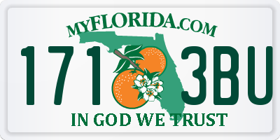 FL license plate 1713BU
