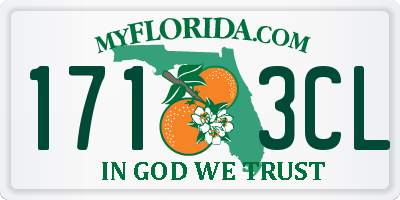 FL license plate 1713CL