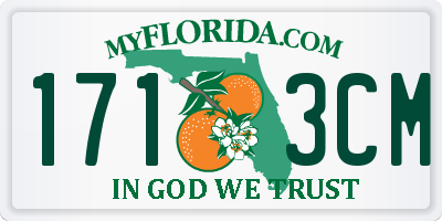 FL license plate 1713CM