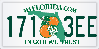FL license plate 1713EE