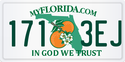 FL license plate 1713EJ