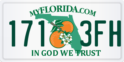 FL license plate 1713FH