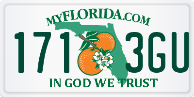 FL license plate 1713GU