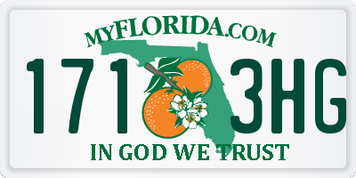 FL license plate 1713HG