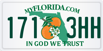 FL license plate 1713HH