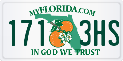 FL license plate 1713HS