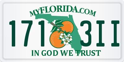 FL license plate 1713II