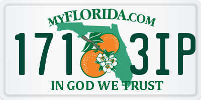FL license plate 1713IP