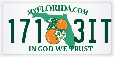 FL license plate 1713IT