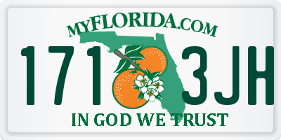FL license plate 1713JH