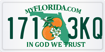 FL license plate 1713KQ