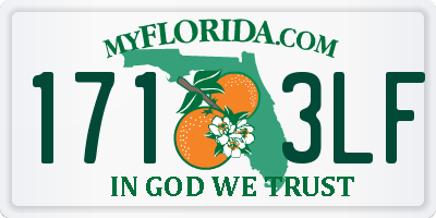 FL license plate 1713LF