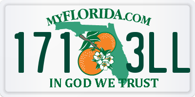 FL license plate 1713LL