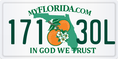 FL license plate 1713OL