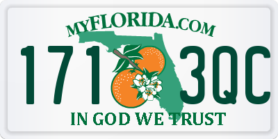 FL license plate 1713QC