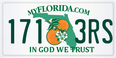 FL license plate 1713RS