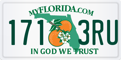 FL license plate 1713RU