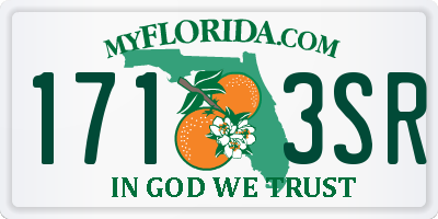 FL license plate 1713SR