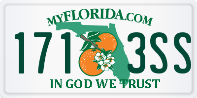 FL license plate 1713SS