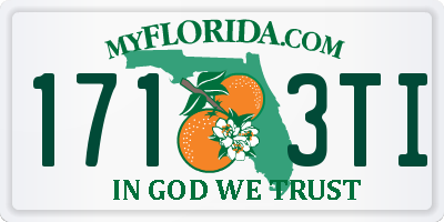 FL license plate 1713TI
