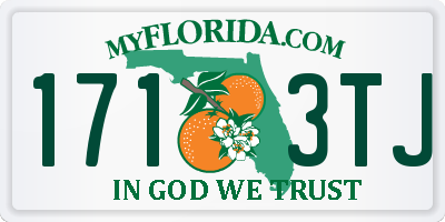 FL license plate 1713TJ