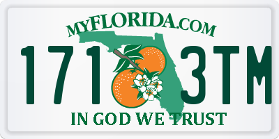 FL license plate 1713TM