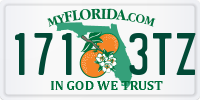 FL license plate 1713TZ