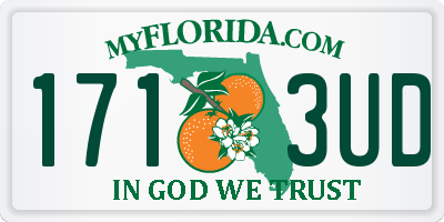 FL license plate 1713UD