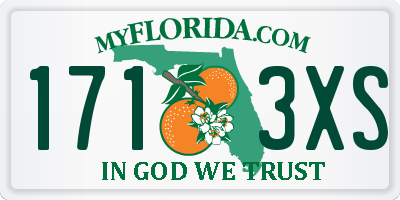 FL license plate 1713XS