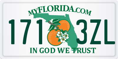 FL license plate 1713ZL