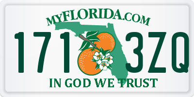 FL license plate 1713ZQ