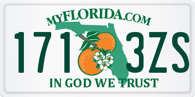 FL license plate 1713ZS