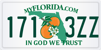 FL license plate 1713ZZ