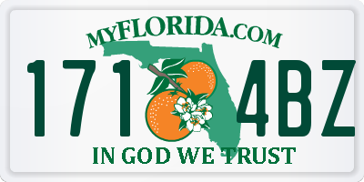 FL license plate 1714BZ