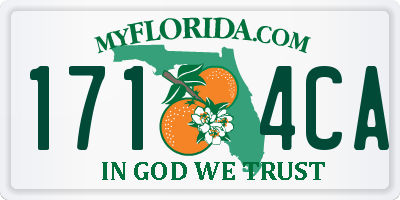 FL license plate 1714CA