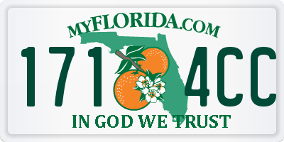 FL license plate 1714CC